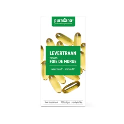 Purasana Single Extracts Oils Levertraan Softgels 120 capsules