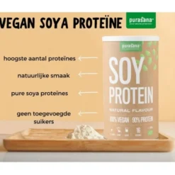Purasana Single Protein Powder Vegan Soja Natuur 400 gr