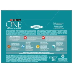 Purina ONE Adult Sterilcat Kattenvoer Nat Kalkoen & Zalm 8 x 85 gr