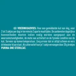 Purina ONE Adult Sterilcat Kattenvoer Nat Rund & Kalkoen & Kip & Zalm 40 x 85 gr