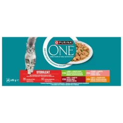Purina ONE Adult Sterilcat Kattenvoer Nat Rund & Kalkoen & Kip & Zalm 40 x 85 gr