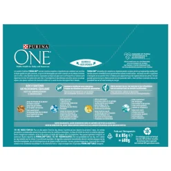 Purina ONE Fijne Malse Reepjes in Saus Kip - Rund 8 x 85 gr