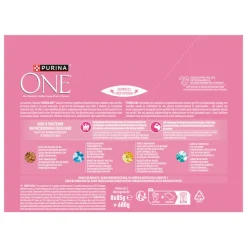 Purina ONE Junior Kattenvoer Nat Kip & Zalm 8 x 85 gr