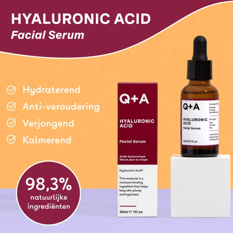 Q+A Hyaluronic Acid Gezichtsserum 30 ml