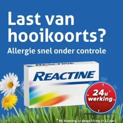 Reactine Hooikoorts 10mg 21 tabletten