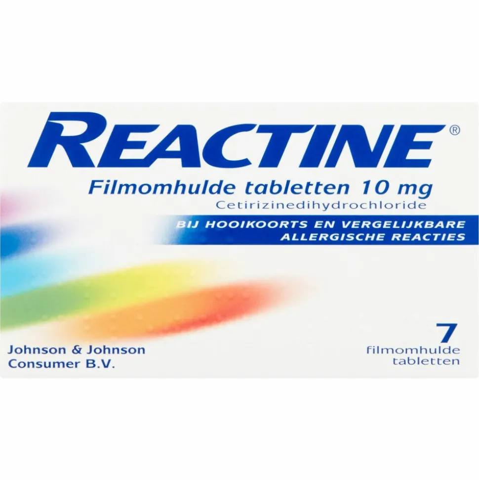 Reactine Hooikoorts 10mg 7 tabletten