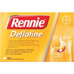 Rennie Deflatine 36 tabletten