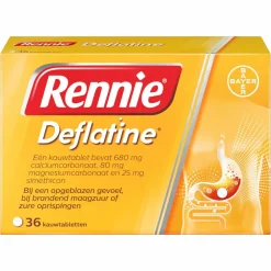Rennie Deflatine 36 tabletten