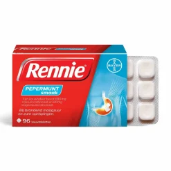 Rennie Pepermunt 96 tabletten