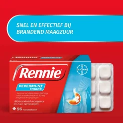 Rennie Pepermunt 96 tabletten