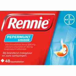 Rennie Pepermunt 48 tabletten
