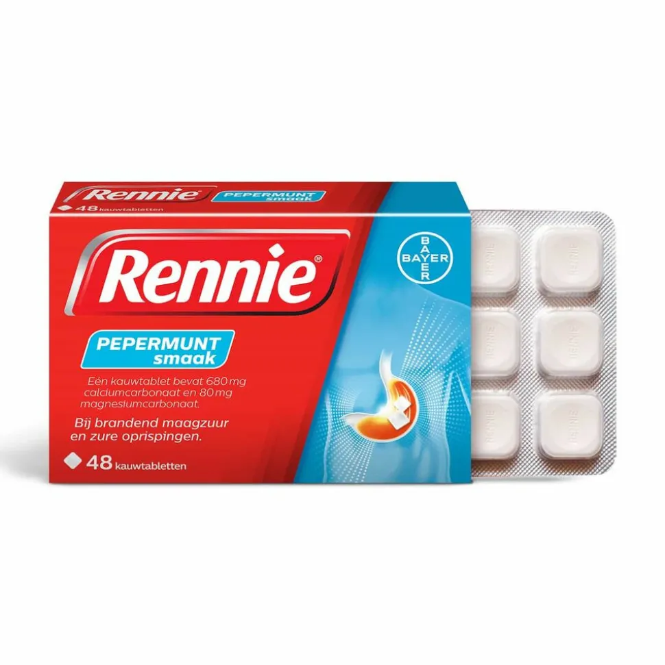 Rennie Pepermunt 48 tabletten