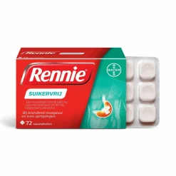 Rennie Suikervrij 72 tabletten