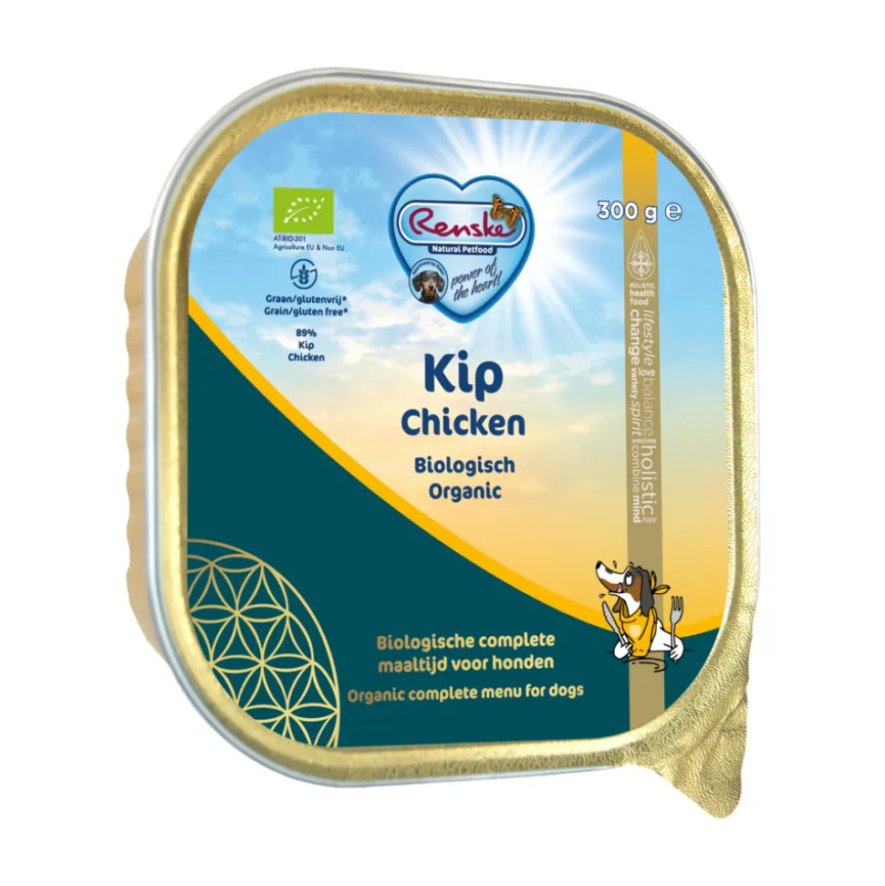 Renske Bio Vers Gestoomd Hondenvoer Nat Kip 300 gr