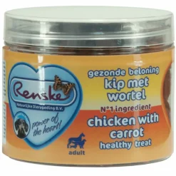 Renske Gezonde Beloning Hartjes Hondensnack Kip - Wortel 100 gr