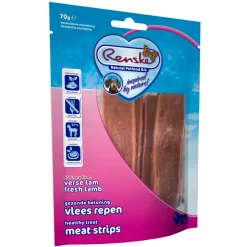 Renske Gezonde Beloning Vleesrepen Hondensnack Lam 70 gr