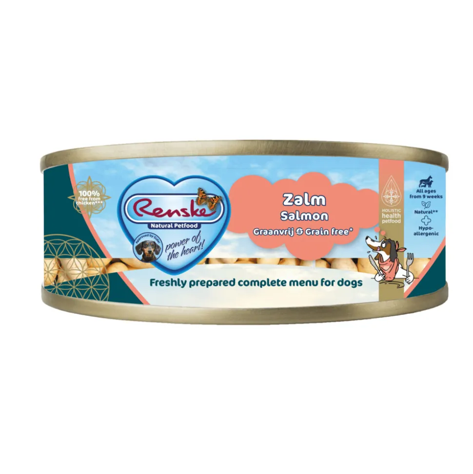 Renske Vers Gestoomd Complete Menu Hondenvoer Nat Zalm Graanvrij 95 gr