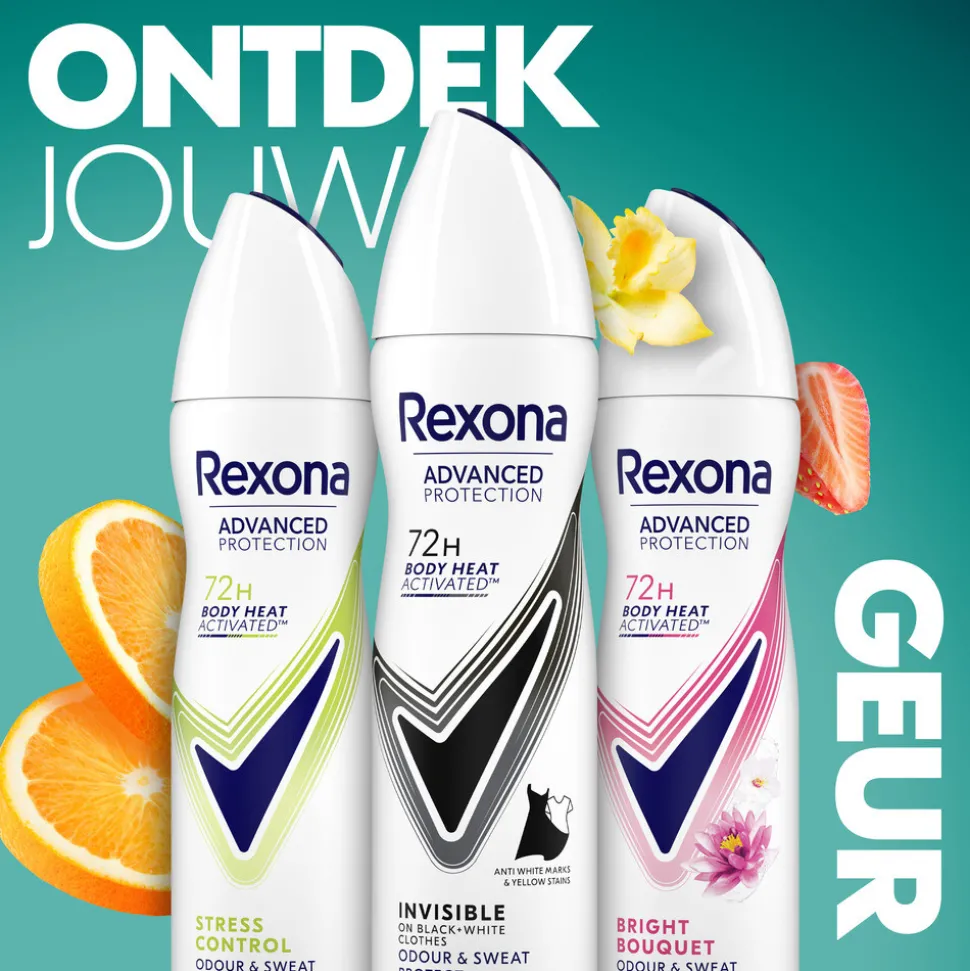 Rexona Deodorant Spray Advanced Protection Invisible 150 ml