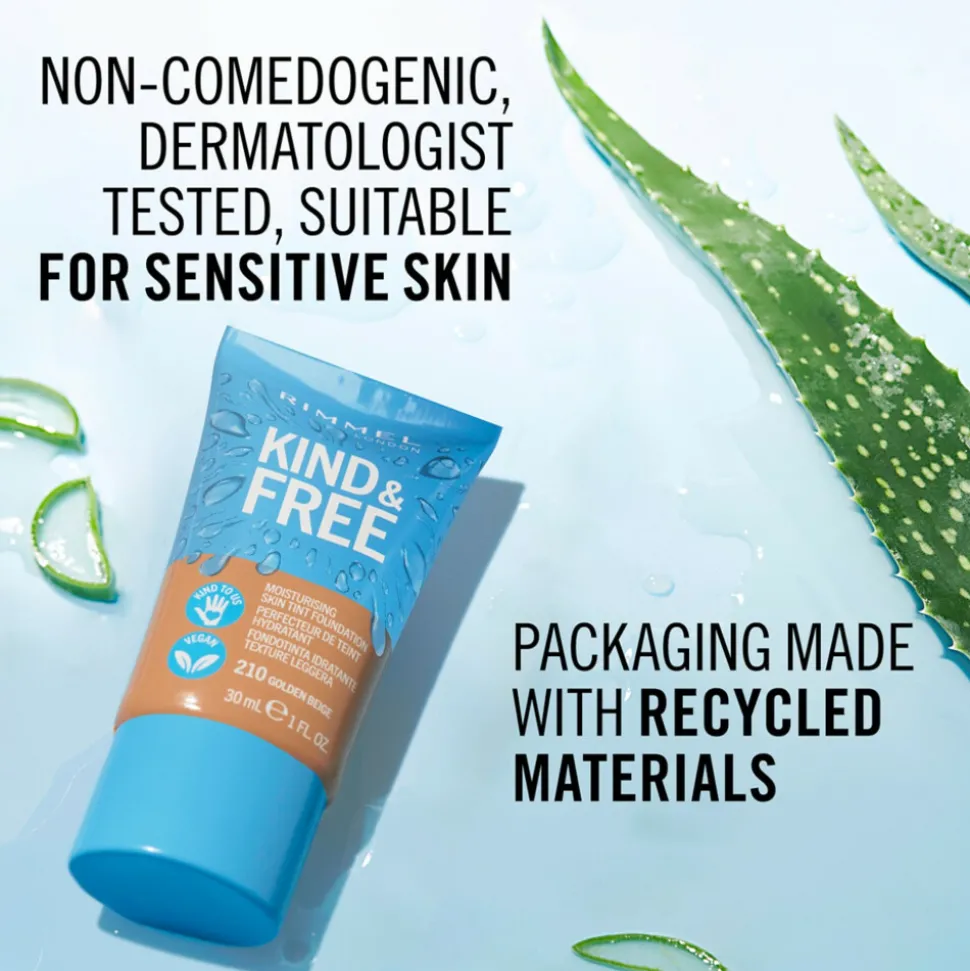 Rimmel KIND & FREE Vegan Foundation 601 Soft Chocolate 30 ml