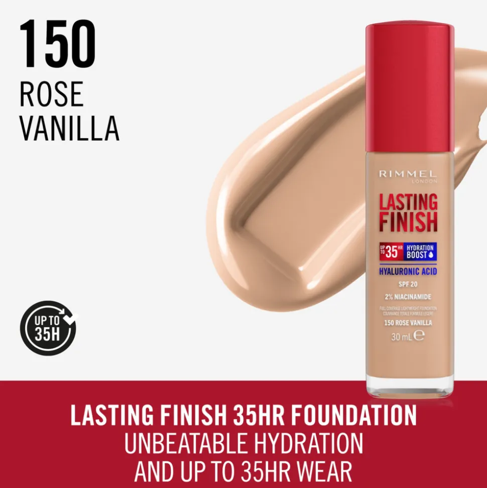 Rimmel Lasting Finish 35H Foundation Rose Vanilla 150 30 ml