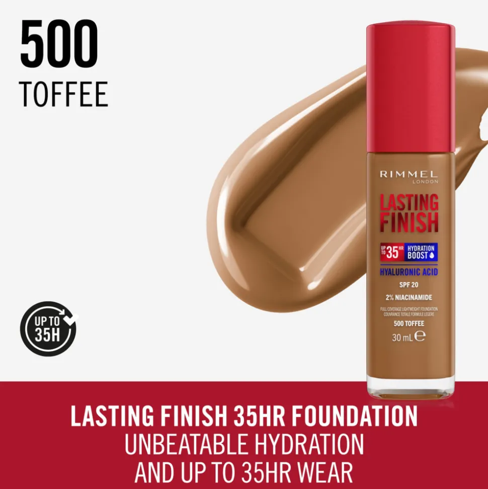 Rimmel Lasting Finish 35H Foundation Toffee 500 30 ml
