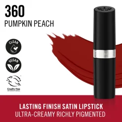 Rimmel Lasting Finish Satin Lipstick 360 Pumpkin Peach 4 gr