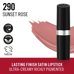 Rimmel Lasting Finish Satin Lipstick 290 Sunset Rose 4 gr