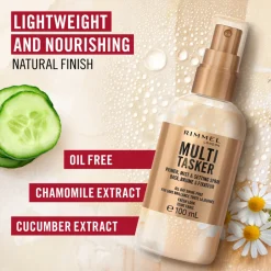 Rimmel Multi-Tasker Primer, Mist & Setting Spray Transparant 100 ml