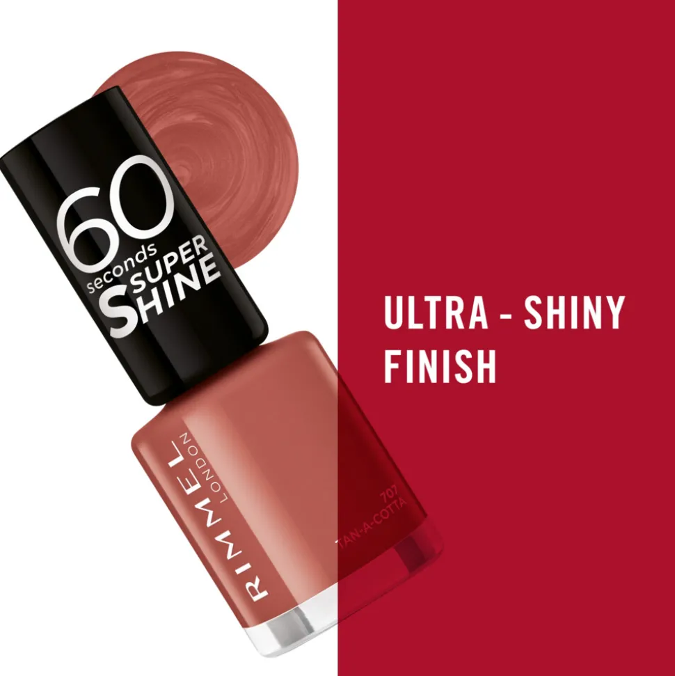 Rimmel Nagellak 60 Seconds SuperShine 707 Tan-A-Cotta 8 ml