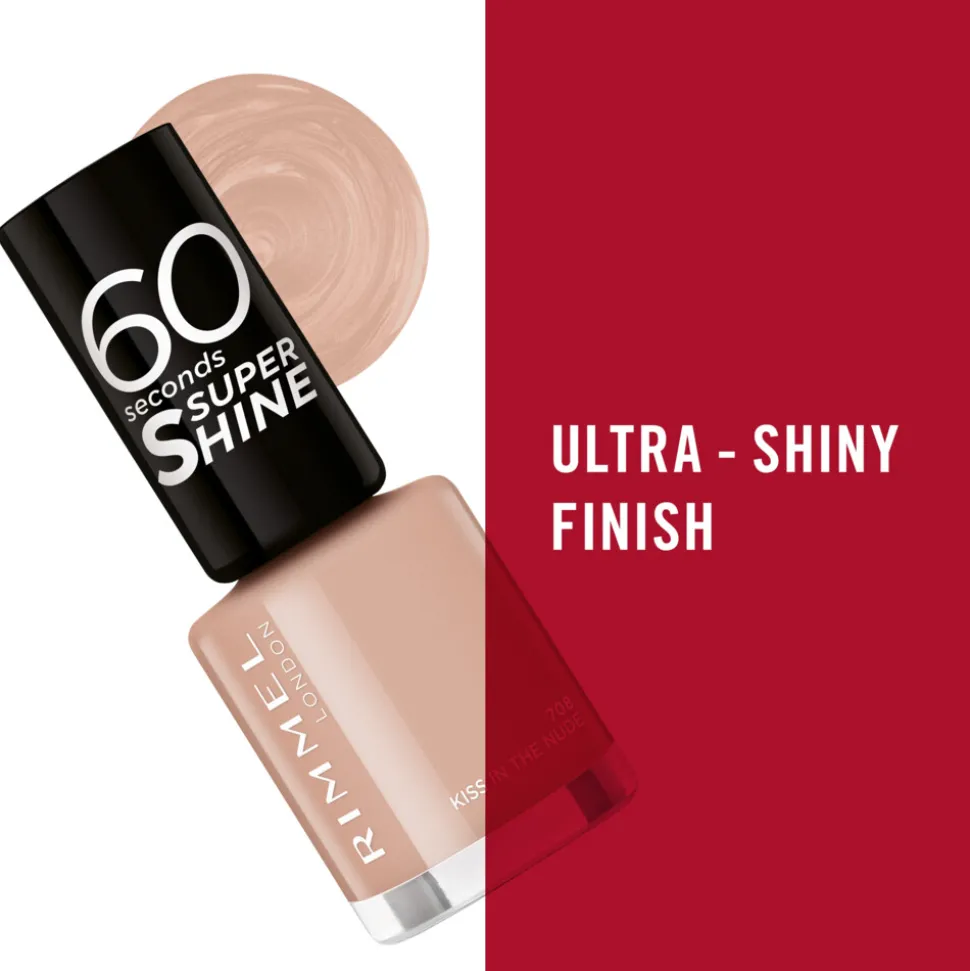 Rimmel Nagellak 60 Seconds SuperShine 708 Kiss in the Nude 8 ml