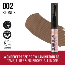 Rimmel Wonder'Freeze Lamination Wenkbrauwgel 002 Blonde 6 gr