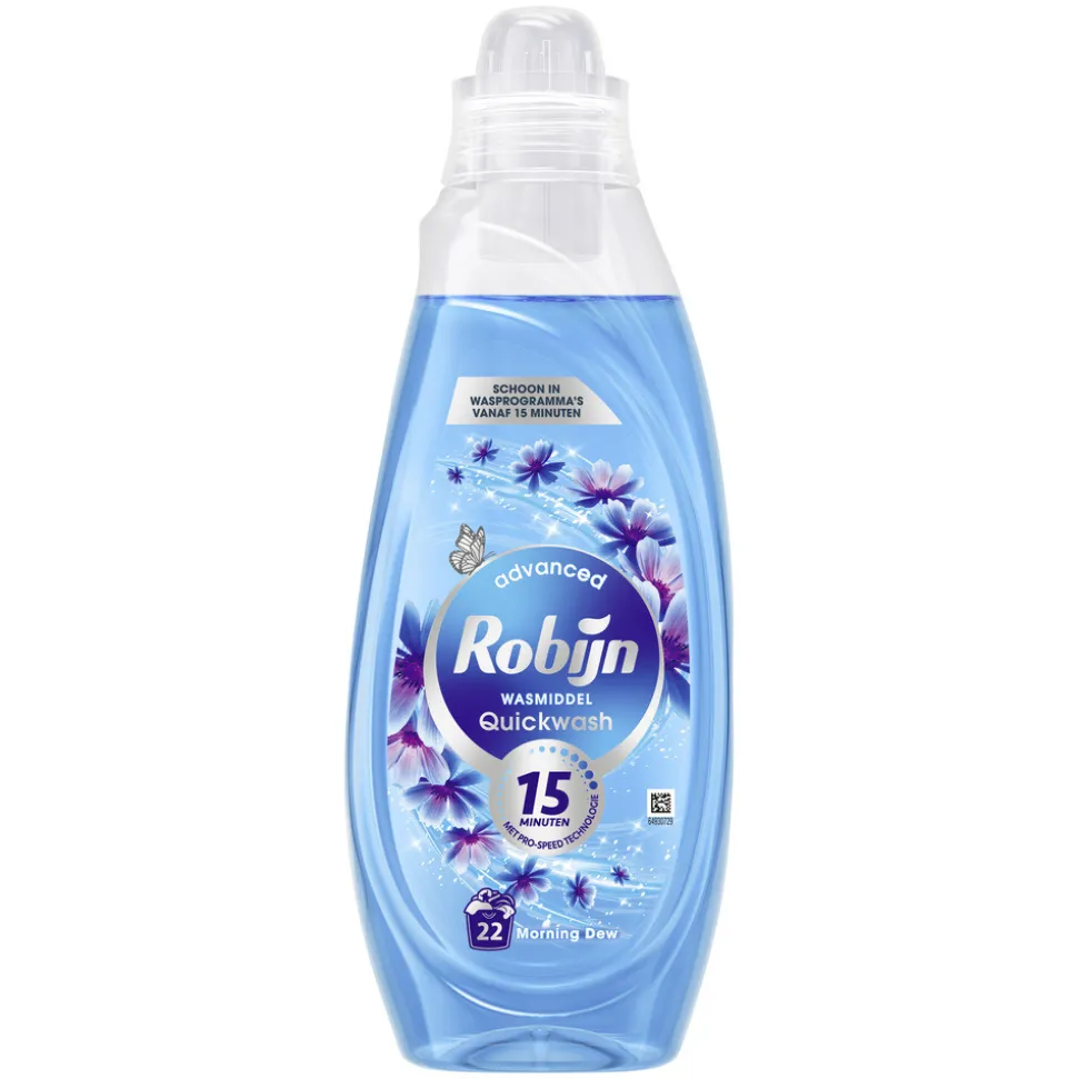 Robijn Advanced Quickwash Vloeibaar Wasmiddel Morning Dew 22 Wasbeurten 837 ml