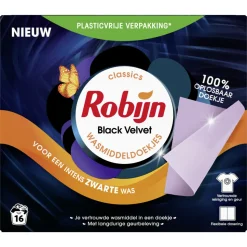 Robijn Wasmiddeldoekjes Black Velvet 16 stuks