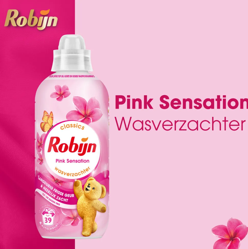 Robijn Wasverzachter Pink Sensation 39 Wasbeurten 780 ml