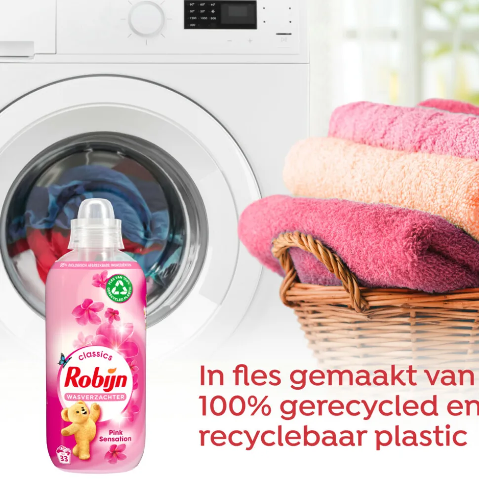 Robijn Wasverzachter Pink Sensation 33 Wasbeurten 825 ml