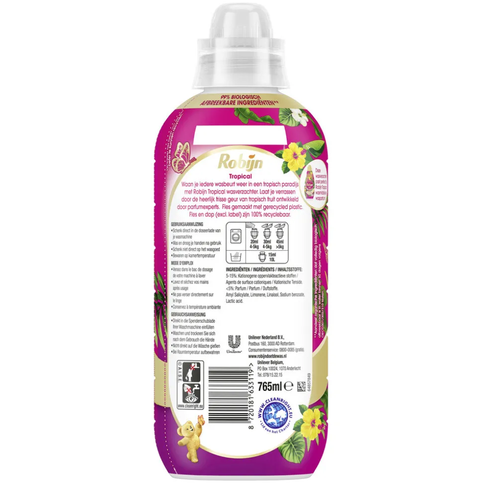 Robijn Wasverzachter Tropical 38 Wasbeurten 765 ml