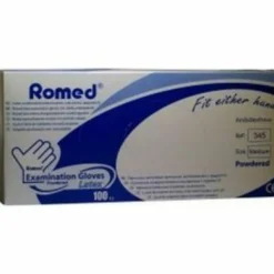 Romed Latex Handschoenen Gepoederd Niet Steriel Maat M 100 stuks