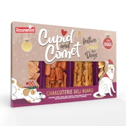Rosewood Cupid & Comet Charcuterie Deli Plank Hondensnacks Kerst 200 gr