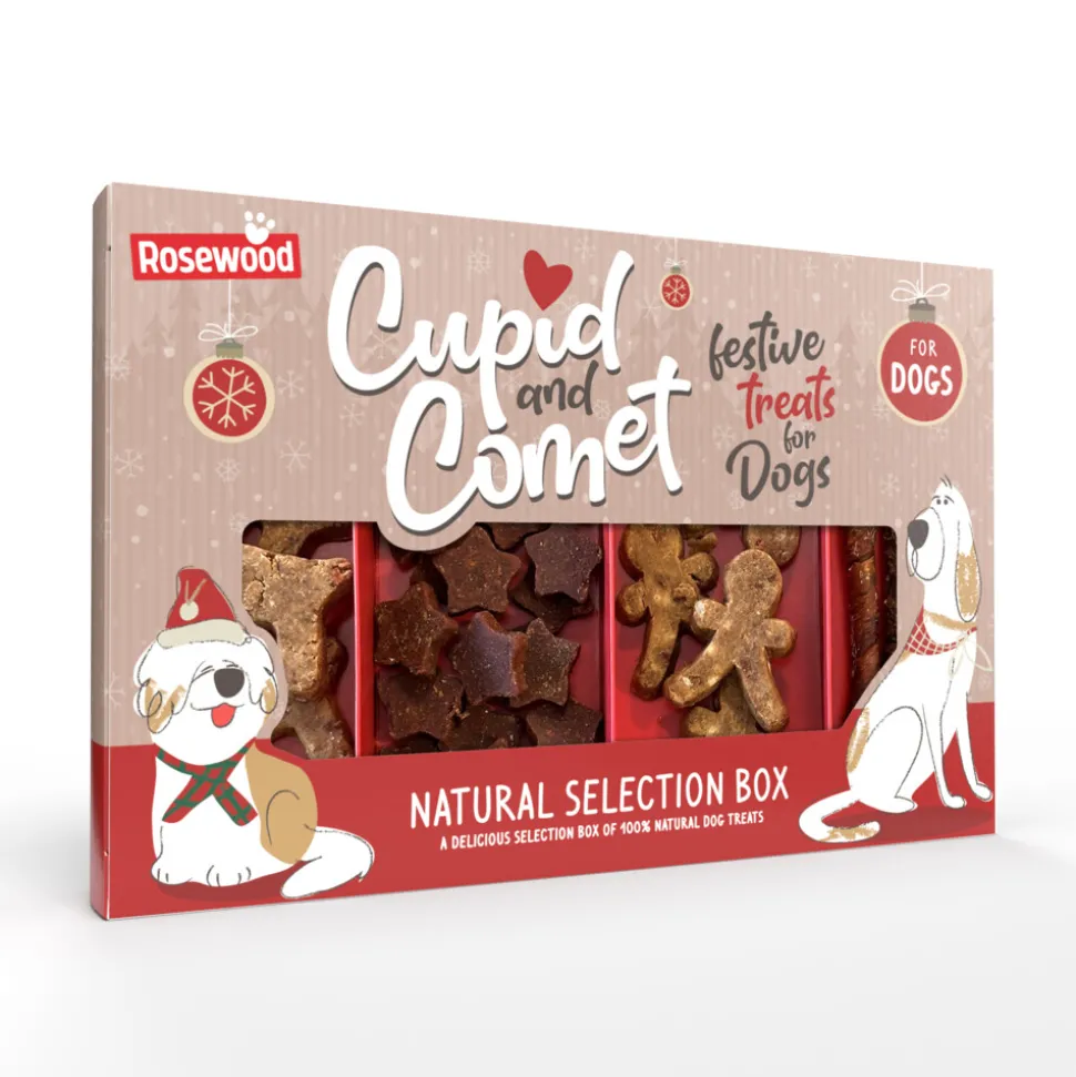 Rosewood Cupid & Comet Traktatiedoos Kerst Hondensnacks 175 gr