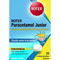 Roter Paracetamol 250 mg Junior 20 smelttabletten