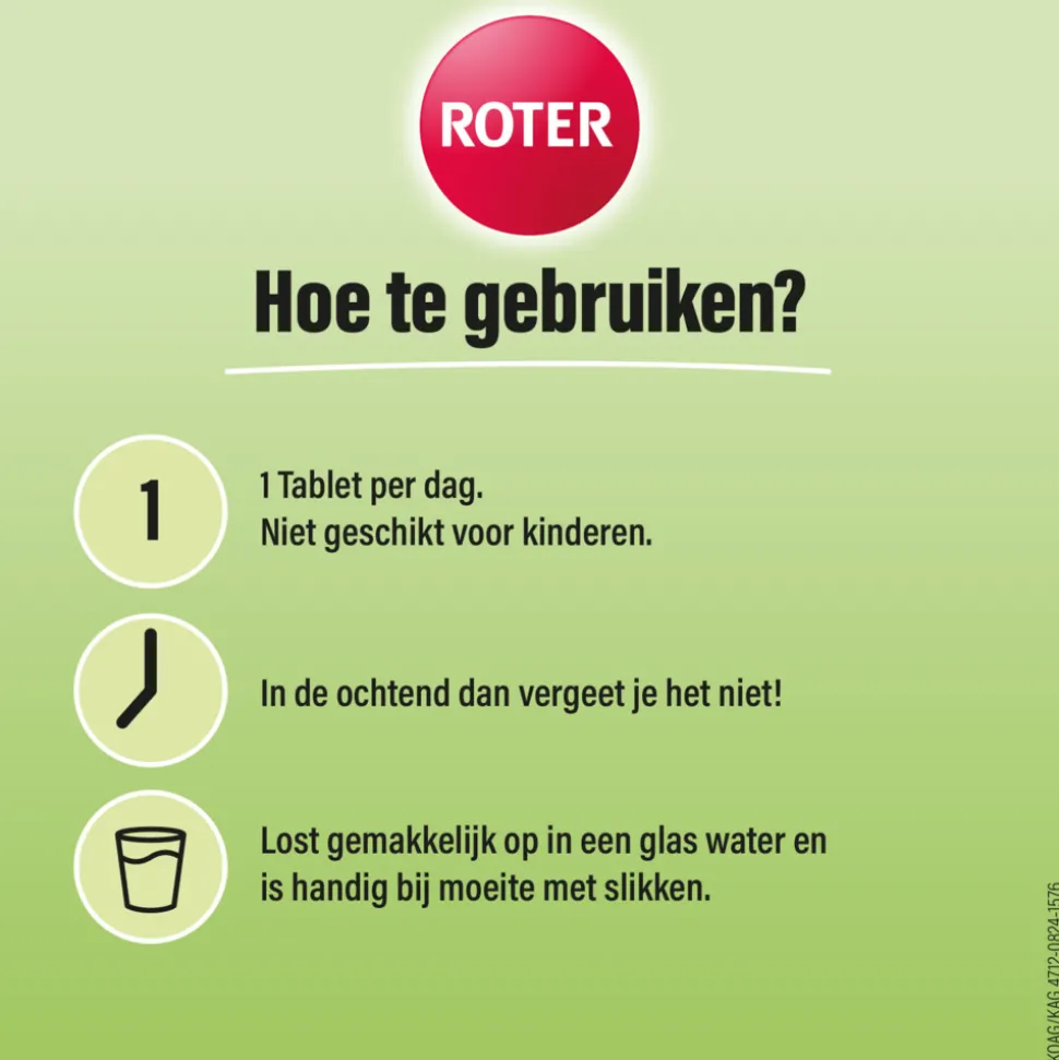 Roter Vitamine C 1000 mg Lime- Lychee 15 bruistabletten