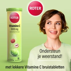 Roter Vitamine C 1000 mg Lime- Lychee 15 bruistabletten