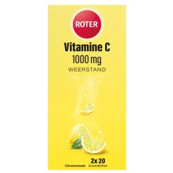 Roter Vitamine C Bruis 1000 mg Citroen 2 x 20 bruistabletten