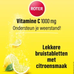 Roter Vitamine C Bruis 1000 mg Citroen 2 x 20 bruistabletten