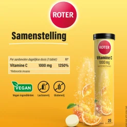 Roter Vitamine C Bruistabletten Sinaasappel Abrikoos 2 x 20 stuks