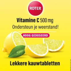 Roter Vitamine C Hooggedoseerd 500mg Citroen 50 kauwtabletten