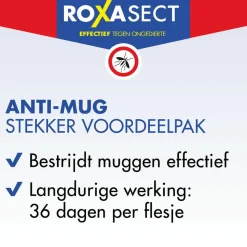 Roxasect Anti Mugstekker + 2 navullingen