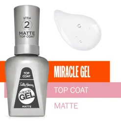 Sally Hansen Miracle Gel Nagellak Top Coat 102 Matte 14,7 ml