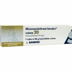 Sandoz Miconazolnitraat hydrofiele crème 20 mg/g 30 gram