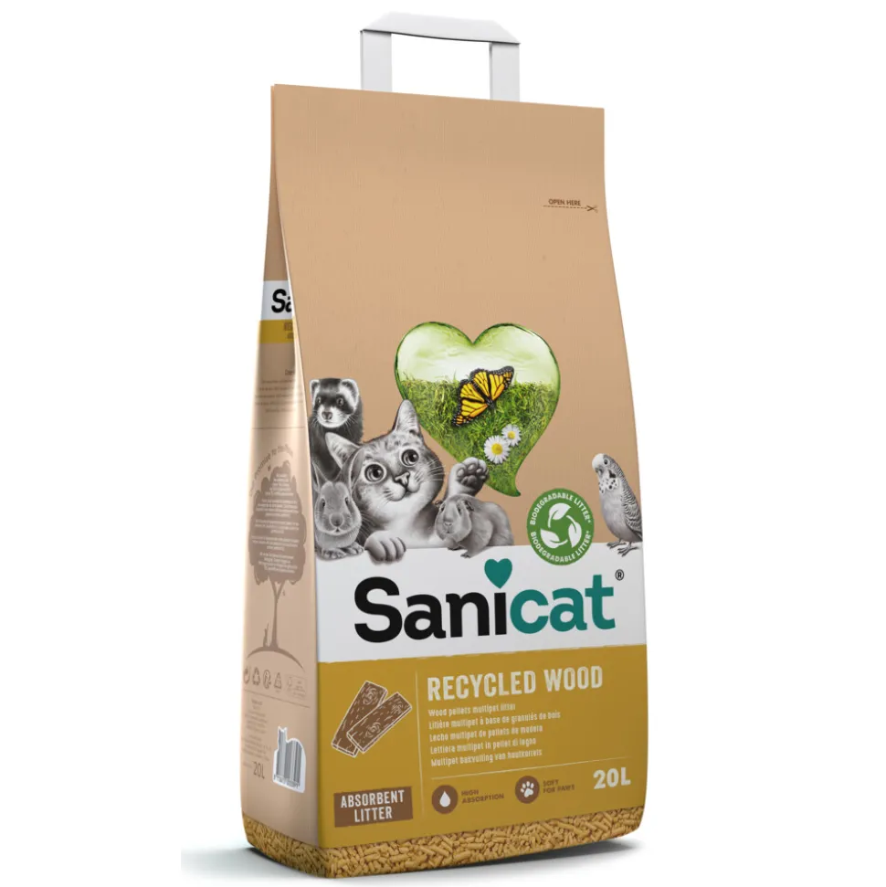 Sanicat Clean & Green Houtkorrel 20 liter